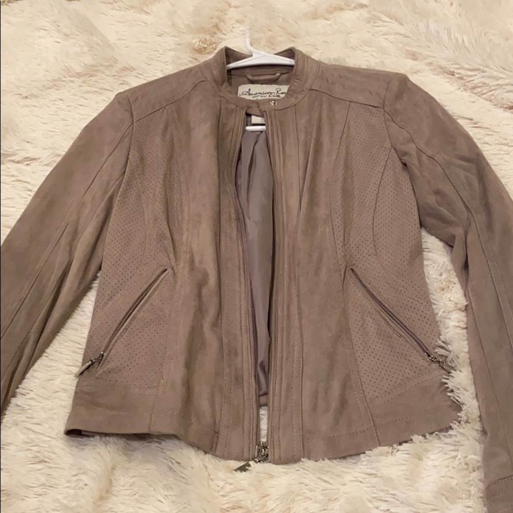 NWOT suede bomber jacket.